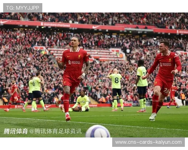 利物浦反击力度十足，努涅斯顺势停球后劲射未果